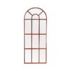 French Door Arched Mirror with Rusted Frame - Outdoor Range