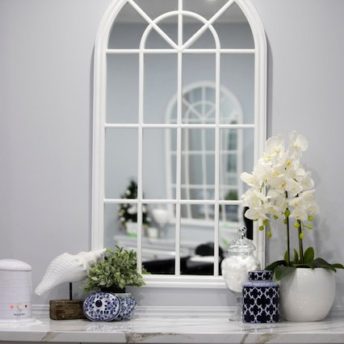 Percy White Arched Mirror