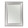 Silver Beaded Wall Mirror 110cm x 80cm