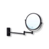 Wall-Mounted-Black-Round-Shaving-Make-Up-Mirror-5x-Magnification-20cm