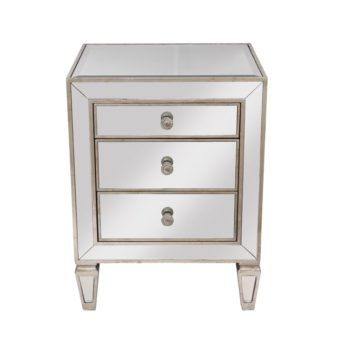 Antique Mirrored Bedside