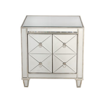 Mirrored Bedside Table