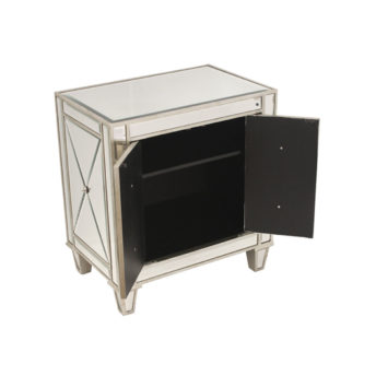 Mirrored Bedside Table