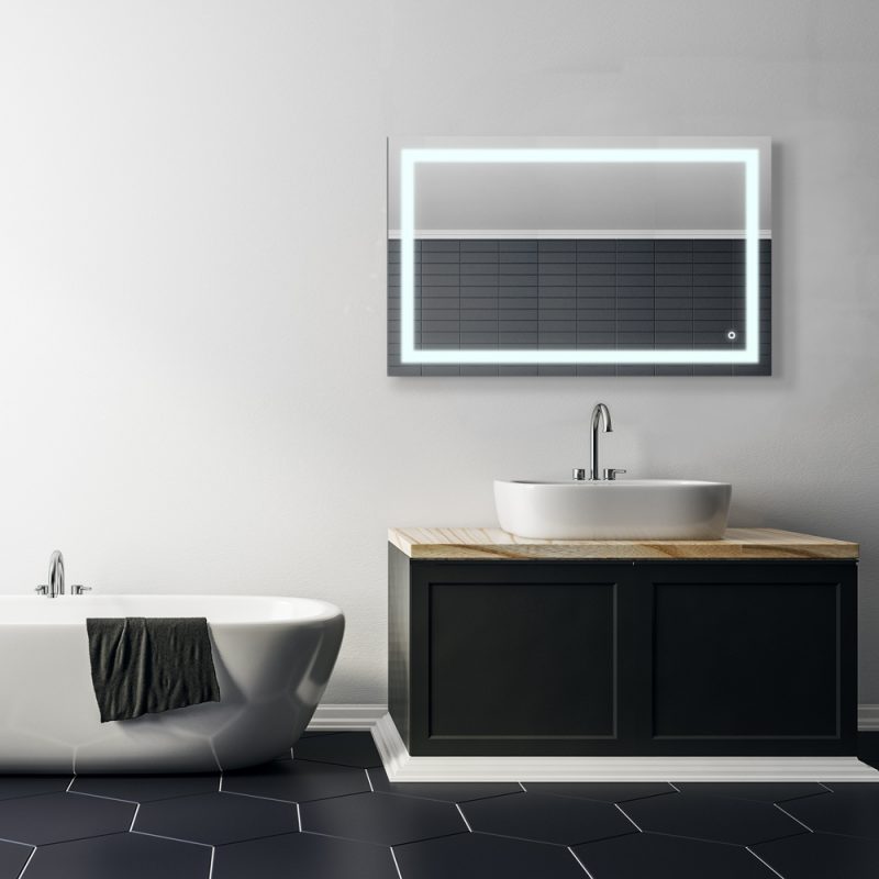 Smart Bathroom Mirror Hanging Landscape in Bathroom