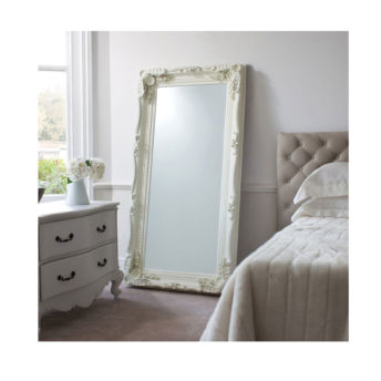 Carved Louis Leaner Mirror Cream W895 x H1755mm