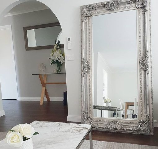 Vale Decorative Silver Leaner Mirror