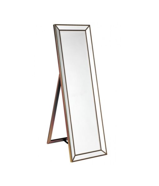 Zanthia Cheval Mirror with Stand - Gold_40402_Side
