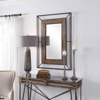 Rustic Ward Mirror by Uttermost 80cm x 119cm
