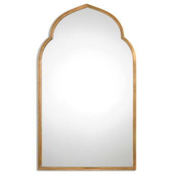 Kenitra Gold Arched Mirror by Uttermost 101cm x 60cm