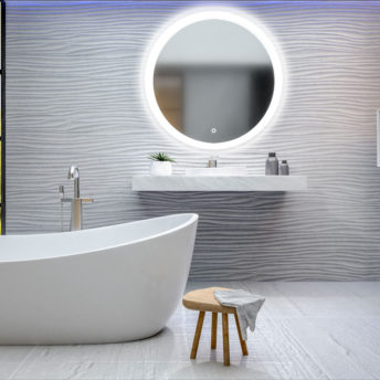 Maloo Round LED Bathroom Mirror with Demister 600mm or 800mm
