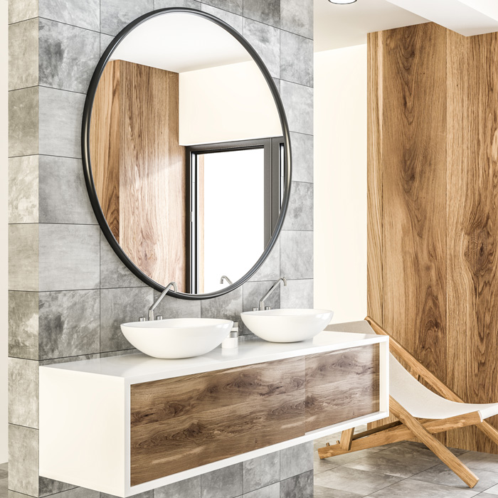 Choosing The Perfect Bathroom Mirror, What Size Round Mirror For A 31 Inch Vanity