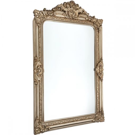 Marguerite Floor Mirror 120cm X 200cm, Gold Ornate Mirror Floor Length