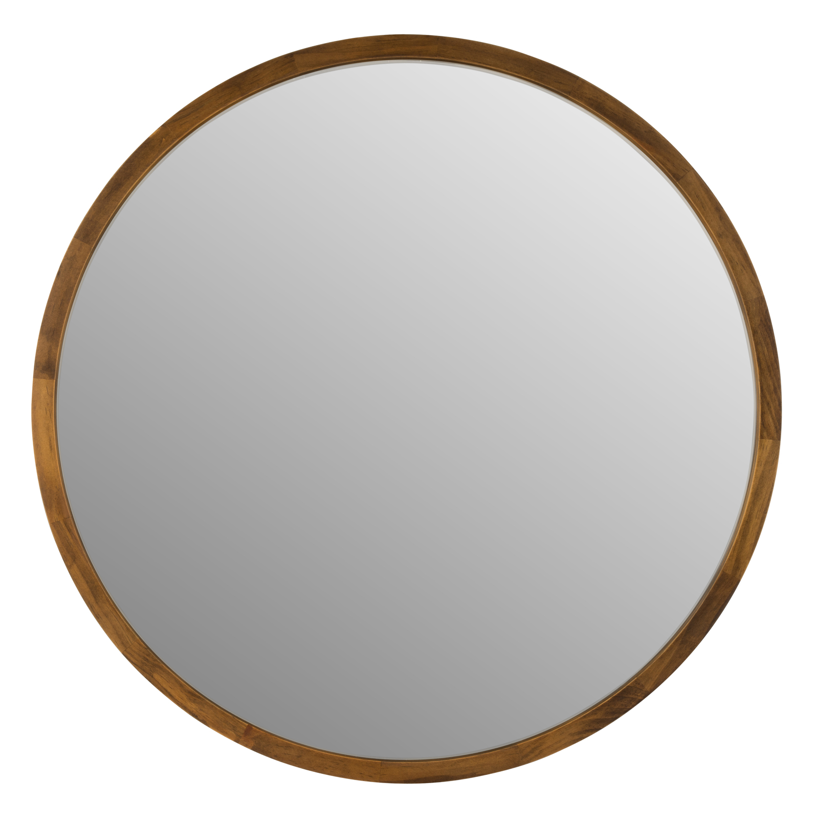 Cebu Dark  Wood  Round Mirror  80cm or 100cm Luxe Mirrors 