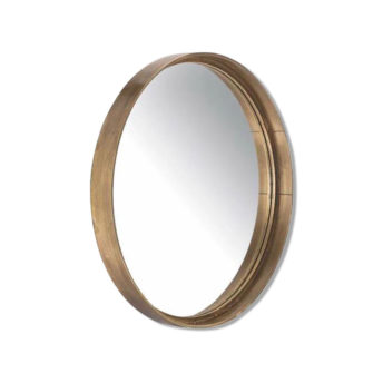 Antique Gold Round Mirror - 3 Sizes (60cm / 80cm / 100cm)