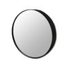Satin Black Round Mirror - 3 Sizes (50cm / 70cm / 90cm)