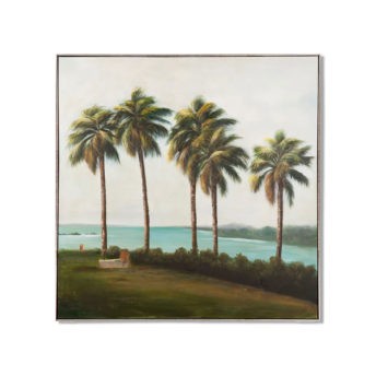 Trees in Paradise Wall Art Canvas 120 cm X 120 cm