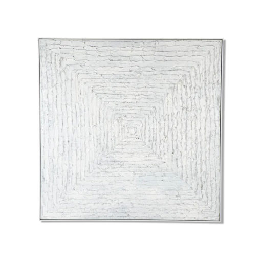 White Maelstrom Wall Art Canvas 138 cm X 138 cm