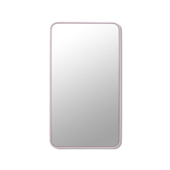 Radius Corner Pink Stainless Steel Framed Mirror - 100CM, 120CM