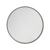 Round Black Stainless Steel Framed Mirror - 60CM, 80CM, 90CM