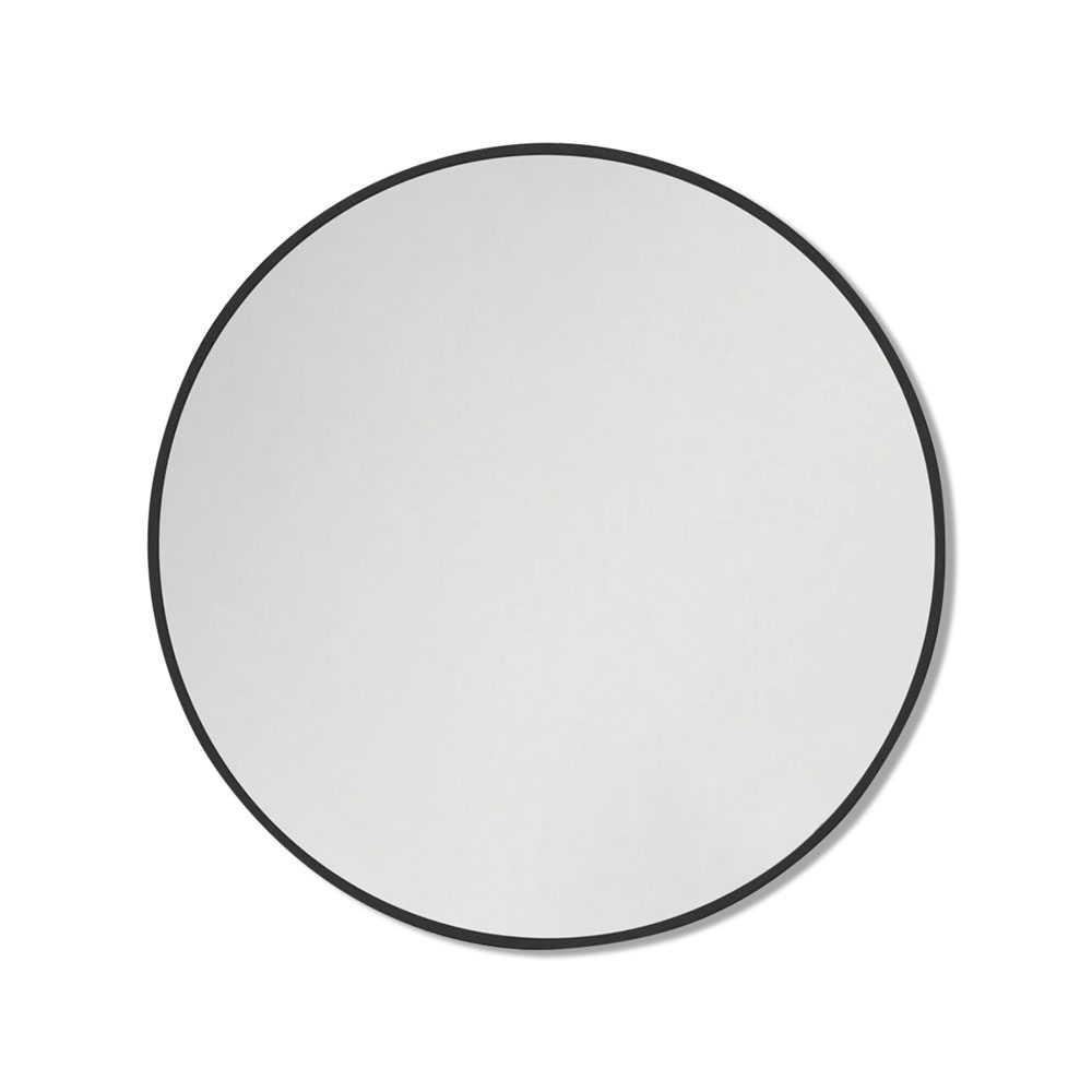 ANDY STAR® Modern Round Mirror Bathroom Vanity Mirror Matte Black Metal  Framed 1'' Depth Wall Mounted Minimalist Mirror