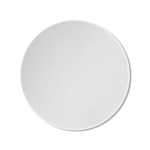 Round White Stainless Steel Framed Mirror - 60CM, 80CM, 90CM