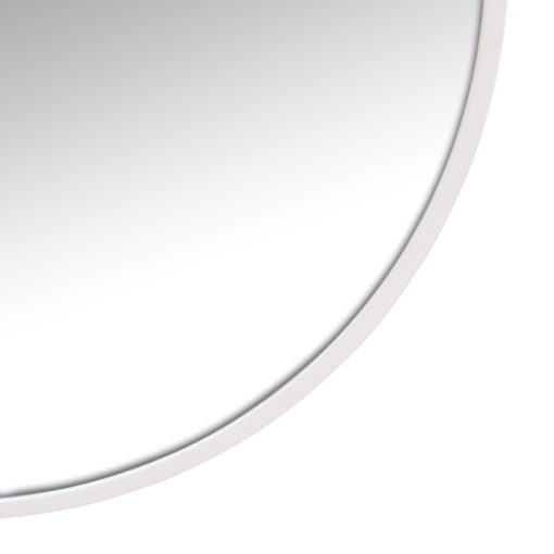 Arch Leaner Dressing White Stainless Steel Framed Mirror - 60CM
