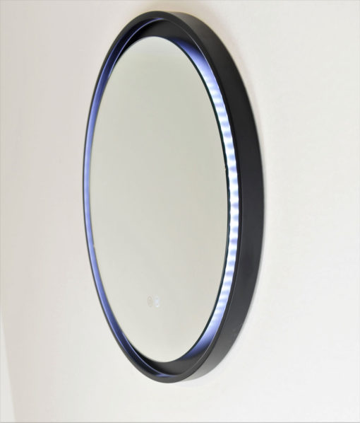 Eclipse Frontlit LED Mirror With Black Frame - 60cm / 80cm
