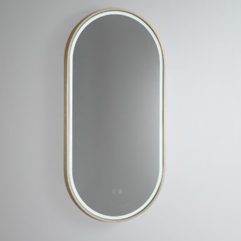 Brushed brass Gatsby LED Mirror