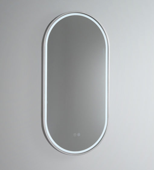 Brushed Nickel Gatsby LED Mirror