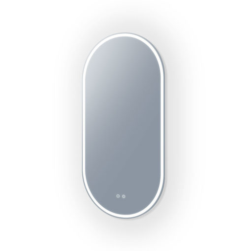 Gatsby Pill Shaped LED Frameless Mirror 45CM x 90CM