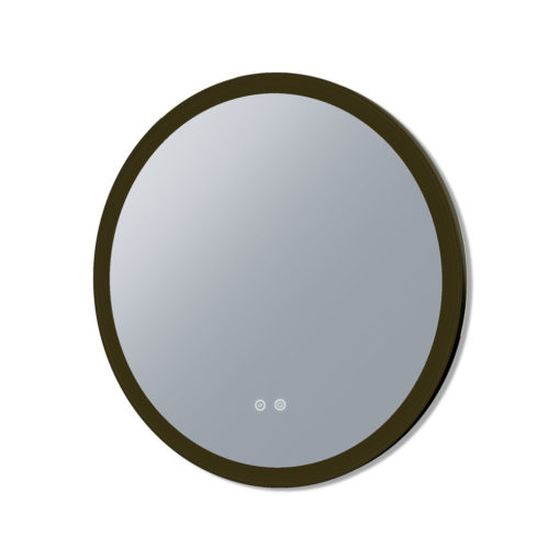 Eclipse Frontlit LED Mirror With Black Frame - 60cm / 80cm