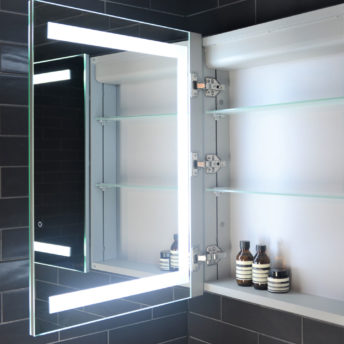 Vera LED Mirrored Cabinet with Demister - (75cm x 70cm), (90cm x 70cm), (120cm x 70cm), or (150cm x 70cm)