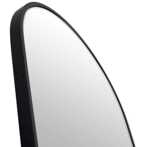 arched-black-frame mirror