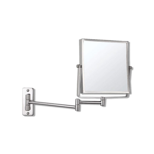 Square 1x & 5x Magnification Mirror – Silver (20cm x 20cm)