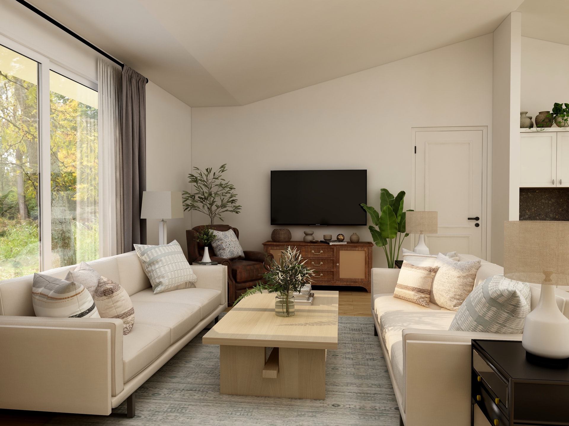 Living Room with Neutral Colour Palette