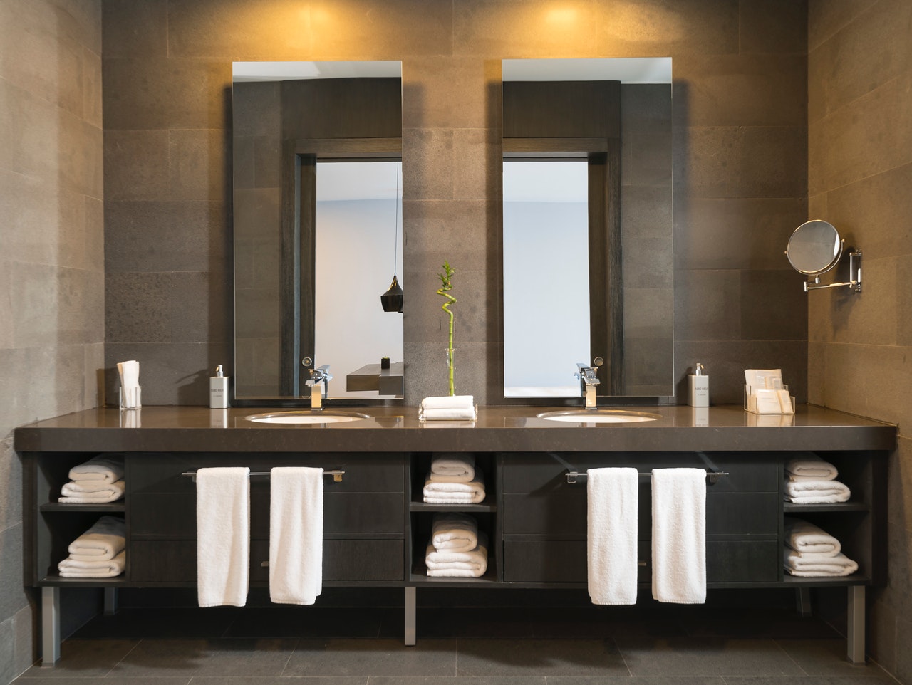 bathroom mirrors set of 2 rectangular vanity mirrors in grey bathroom