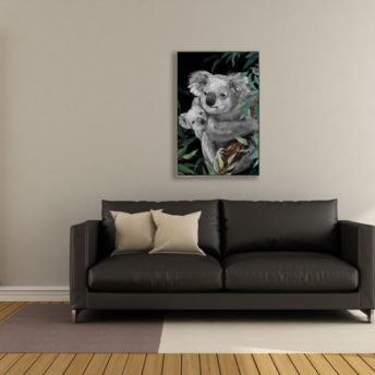 Koala Mother Love Wall Art Canvas 60 cm X 90 cm