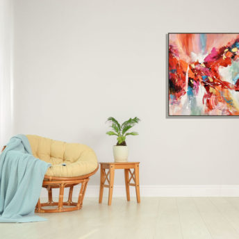 Nielsen Abstract Wall Art Canvas 100 cm X 100 cm