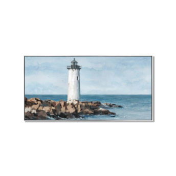 Coastal Light Tower Wall Art Canvas 120 cm X 60 cm