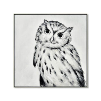 Tessie Owl Wall Art Canvas 80 cm X 80 cm