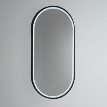 Gatsby Pill Shaped LED with Matt Black Frame