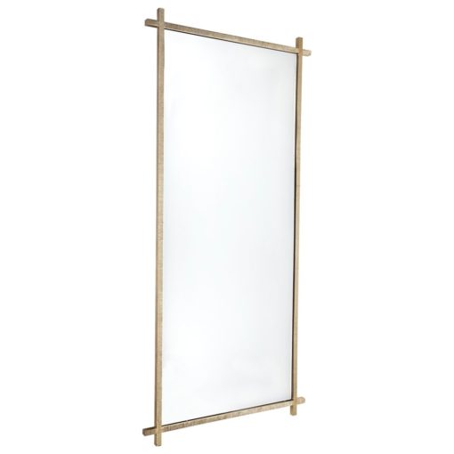 Oliver Satin Gold Floor Mirror