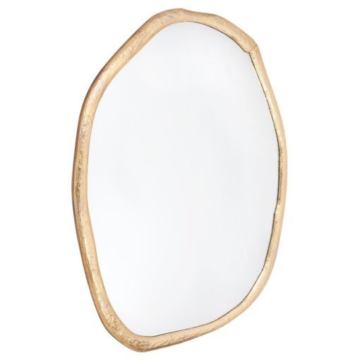 Taz Gold Round Wall Mirror