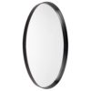 davey black oval mirror