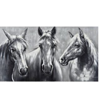Trio Stallion Wall Art Canvas 152cm x 82cm