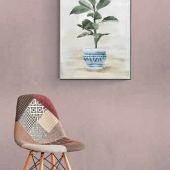 Botanical Plant In Pot Wall Art Canvas