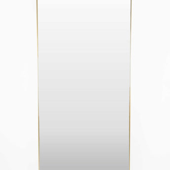 Luxe London Brushed Brass Standing or Wall Hung Bathroom Mirror - 2 Sizes