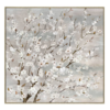 White Blossom Wall Art Canvas 80cm x 80cm