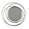Alena Mirror Satin Silver Large 98cm x 98cm