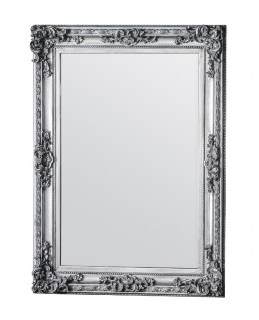 Amber Rectangle Mirror Silver 114cm x 83cm